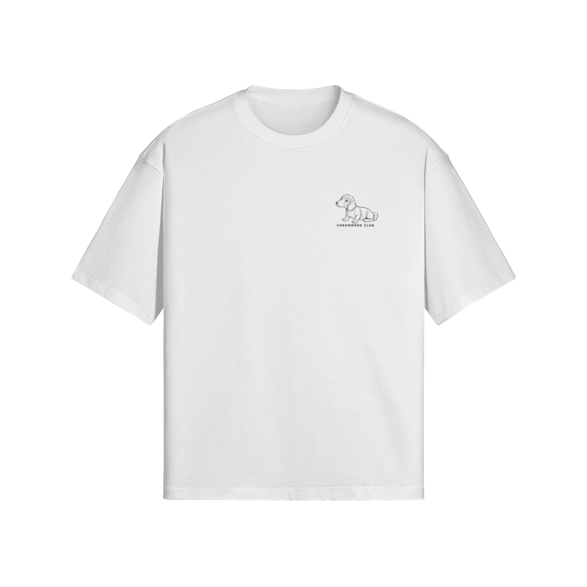 Vorderseite – Weiß – Sonntagsrunde · Heavyweight T-Shirt · 280 g/m²