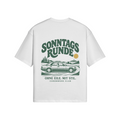 Rückseite – Weiß – W124 Fine Line · Heavyweight T-Shirt · 280 g/m²